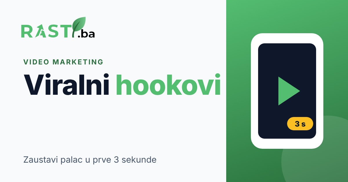 Viralni hookovi: kako zaustaviti palac u prve 3 sekunde